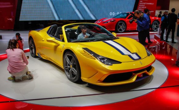Ferrari car and driver