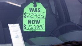 car with sale tag
