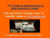 How to make a Driver test appointment?