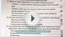 August 22, 2014 California DMV Drivers licence Permit Test