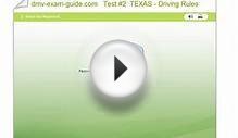 Texas Driver Permit Exams - Practice Test #2 (Part B